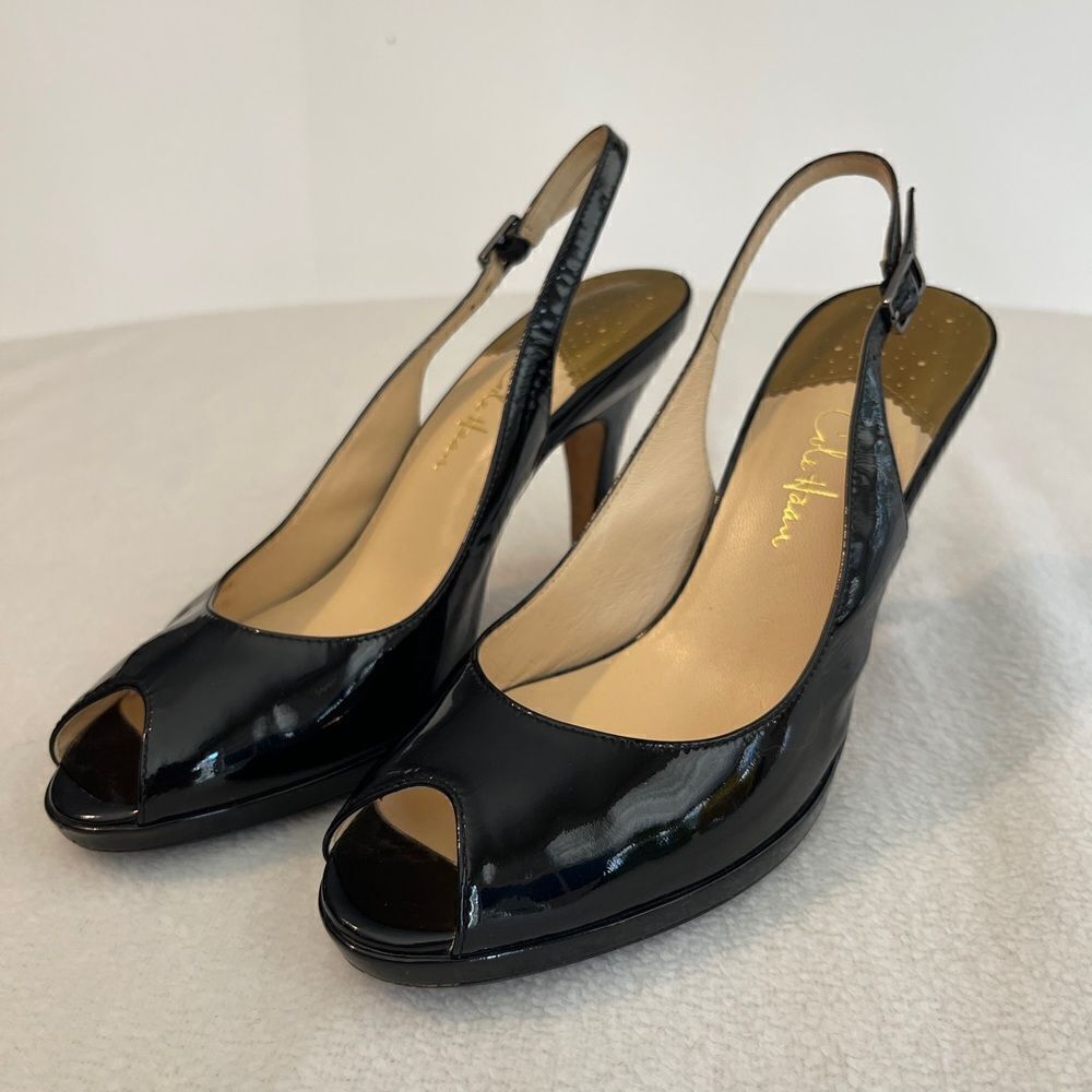 Cole Haan Patent Leather Sling Backs